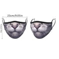 thumbnail image 3 of Gafas de sol para ciclismo con estampado animal, seda helada, secado rápido, transpirables, resistentes al viento, ajustables, para hombre y mujer., 3 of 6