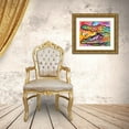 thumbnail image 3 of Dean Russo Collection 31x26 Gold Ornate Wood Framed with Double Matting Museum Art Print Titled - Alligator, 3 of 4