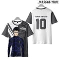 thumbnail image 3 of 2022 Última camiseta BLUE LOCK NAGI para hombres, camisetas con estampado 3D para mujeres, camisetas de manga corta con cuello redondo, camisetas de dibujos animados de anime para niños y niñas, 3 of 5