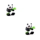 thumbnail image 3 of Billuyoard Adornos de pastel de juguete de Panda, pantalla de diferencia de alto nivel, estilo aleatorio, accesorios de paisajismo DIY, adorno decorativo Tipo 2 2piezas Billuyoard CBP205401, 3 of 5