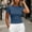 Blue, variant on Ankola Women Elastic Workout Shirts Breathable Compression Quick Dry Gym Lightweight Basic Fitted Tops