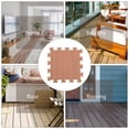 thumbnail image 3 of GOOHOCHY 12PCS Non Slip Interlocking Foam Tiles Brown for Indoor Workouts Living Room, 3 of 5