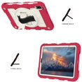 thumbnail image 4 of Case for iPad mini 6th Gen 8.3" 2021, Heavy Duty Kids Case with Kickstand & Pencil Holder & 360 Rotating Hand Strap & Crossbody Strap Case Cover for iPad mini 6th Generation - Red, 4 of 12