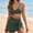 Green-a, variant on Women's High Waisted Bikini Sets Deep V Two Piece Swim Skirt with Drawstring 2026 Solid Color Bathing Suit,Pinky,XXL