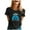 Black, variant on TSADFHJI Long Sleeve Shirt Women Womens Spring Summer Printed Short Sleeve O Neck T Shirt Top M White