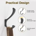 thumbnail image 4 of Juego de 6 ganchos para colgar en pared, resistentes, 13,6 kg, aluminio, 4 of 7