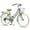 Green, variant on AVASTA 26 Inch Hybrid Bike, Lightweight Step-Through Hi-Ten Steel Frame for City Commuting, 6 Speed Comfort Bicycle with Metal Basket in Elegant Beige with Stylish Beige Tires for Woman Female,black