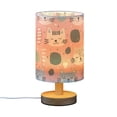 thumbnail image 2 of Bedside Desk Lamp LED Bulb Night Light USB Power Fabric Lampshade Table Lamps Hand Drawn Cute Cat, 2 of 7