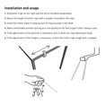 thumbnail image 4 of Hamaca para pies Reposapiés de escritorio de poliéster mesas de descanso colgantes plegables para jardín Camping Hugtrwg Para estrenar, 4 of 9