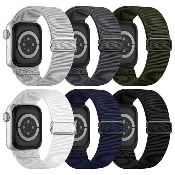 Correa elástica para Apple Watch Butifacion, solo Loop, paquete de 6, 45-49 mm