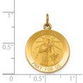 thumbnail image 2 of 14k Yellow Gold Solid Saint Gerard Medal Charm Pendant, 2 of 2
