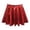 b-Red, variant on Girls Metallic Skater Skirts Sparkly Skirt Elastic Waist Flared Pleated A-Line Silver Skirt Birthday Party Dresses