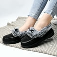 thumbnail image 2 of DL Womens Fuzzy Warm Moccasin Slippers Memory Foam Soft Fluffy Winter House Shoes Slippers, 2 of 6