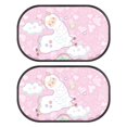 thumbnail image 2 of KUIFORTI Cling Car Window Shades for Side Window, 2 Pcs Cute Alpaca Car Window Shade for Baby In Car, 20.47" x 12.59" Car Privacy Shades for SUV Truck Sedan Van, 2 of 6