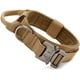 thumbnail image 1 of Collar táctico para perro con asa de control, ajustable, de nailon militar, con hebilla de metal, acolchado para perros medianos y grandes, para entrenamiento., 1 of 7