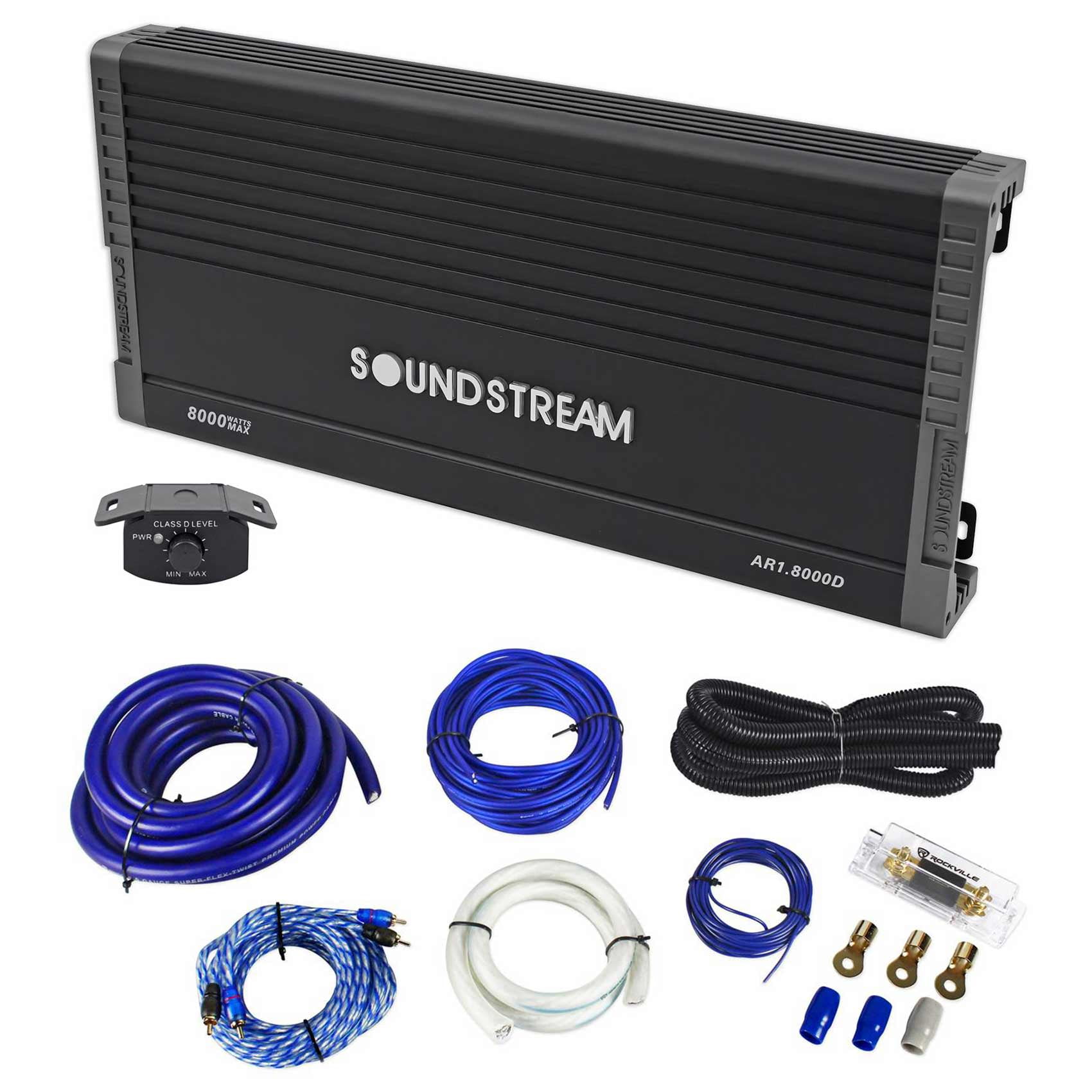 SOUNDSTREAM AR1.8000D ARACHNID Series 8000w Mono Amplifier 1Ohm Class
