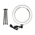 thumbnail image 2 of Mistaha 8inch Table LED Ring Light 3200-5600K 3 Colors 10 Levels Brightness Adjustable with Tripod, 2 of 8