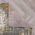 thumbnail image 5 of World Rug Gallery Perugia Modern Abstract Area Rug - Yellow 5'x7', 5 of 10