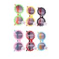 thumbnail image 3 of Gafas de sol para niños con diseño de flores 6 piezas gafas de sol para niñas redondas universales para la playa ANGGREK Otros, 3 of 8