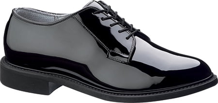 bates patent leather military shoes