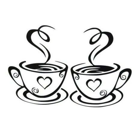 

GuLuBin Background for Photography for Shoes Pair Of Coffee Cups Coffee Removable Wall Stickers Decorative Sticker Paintings Running Stickers