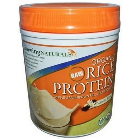Growing Naturals Organic Rice Protein Isolate Vanilla Blast, 12 CT