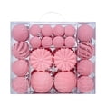 thumbnail image 1 of 48 piezas de adornos navideños colgantes, regalo considerado, adornos para fiestas, decoración para de Navidad para vacaciones Rosa, 1 of 8