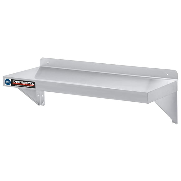 DuraSteel Stainless Steel Wall Mount Shelf 36" Wide x 14" Deep Commercial Grade - NSF Certified - Good for Restaurant, Bar, Home, Kitchen, Laundry, Garage and Utility Room