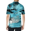 thumbnail image 4 of CCRFTGI Hawaiian Shirt for Men Clearance Cotton Short Sleeve Polo Shirts Summer Black Mens Shirts Beach Palm Trees Graphic Button Down Tee Shirts Mens,Black XL, 4 of 5