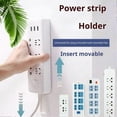 thumbnail image 4 of 4Pcs Power Strip Holder Self-Adhesive Punch-Free Socket Holder Easy to Install Wall Mount Socket Fixer Wi-Fi Router Remote Control Organizer, 4 of 6