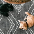 thumbnail image 2 of ReaLife Rugs Machine Washable Area Rug - Living Room Bedroom Bathroom Kitchen Entryway Office - Padded Low Pile Stain Resistant Premium - Moroccan Diamond Tribal - Jax - Gray 5' x 7', 2 of 10