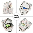 thumbnail image 5 of FORMRS Mini Backpack Purse for Women Quilted Travel Daypack Casual Shoulder Bag, Cute Elephant, 5 of 7
