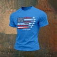 thumbnail image 2 of Usa 250Th Anniversary Shirt Anniversary Graphic T Shirt Patriotic Commemorative Short Sleeve Mens Graphic Tees Blue M, 2 of 4