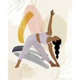 thumbnail image 3 of Barnes, Victoria 20x24 Black Modern Framed Museum Art Print Titled - Yoga Practice IV, 3 of 5
