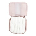 thumbnail image 6 of btL Brand 4 Piece Nylon Mesh Front Zippered Expandable Compression Packing Cubes, Rose Smoke, 6 of 12