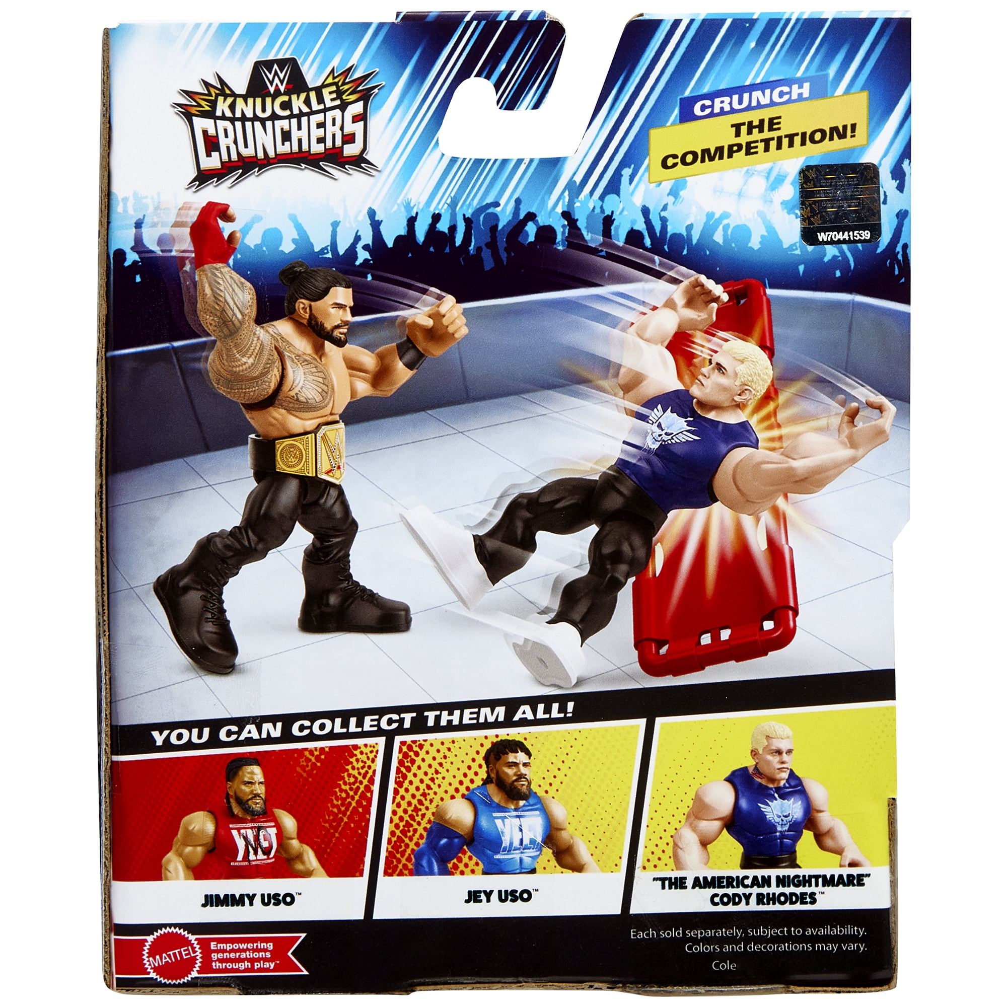 Roman Reigns - WWE Knuckle Crunchers 5 Mattel WWE Toy Wrestling Action Figure