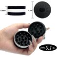 thumbnail image 2 of OWLSTEM Grinder,2.2 Inch Stronger Grip Biscuit Shape Design Grinder (Single,Black), 2 of 5
