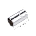 thumbnail image 2 of 1/2-inch Drive E15 Universal Spline Shallow Socket 12-Point Cr-V Steel 2 Pcs, 2 of 4