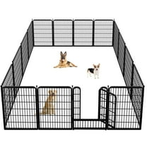 Txh001 Dog Playpen Outdoor, 12 Panels 40inch Metal Dog Fence with Doors for Dogs Pet Puppy Playpen Exercise Pen for RV, Camping, Yard