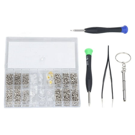 

Zaqw Eyeglass Repair Kit Tiny Stainless Steel Sunglass Screws Repair Kit With Screwdriver Tweezer For Watches Glasses Watch Repair Nuts Screws Glasses Screws