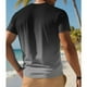 thumbnail image 4 of Tops para hombre, blusas y camisas de manga corta con cuello redondo para hombre, blusa informal de verano para hombre, blusa de manga corta con degradado y cuello redondo, blusa de poliéster para hom, 4 of 4