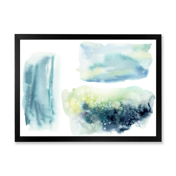 Designart 'Abstract Clouds Underwater' Modern Framed Art Print