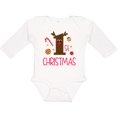 thumbnail image 3 of Inktastic 1st Christmas Reindeer Boys or Girls Long Sleeve Baby Bodysuit, 3 of 5