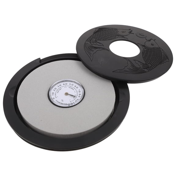 WRISTBIQUE 1Pcs Black Abs Guitar Sound Hole Cover Humidifier for Preventing Guitar Damage in Dry Weather