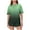 Gradient Green, variant on Solid Casual Outfits for Women Dressy Two Piece Set with Shorts Plus Size Lounge Set Comfortable Sleepwear Sets Shorts Set Cotton