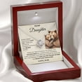 thumbnail image 5 of Daughter Love knot Necklace, Gift from Dad, 5 of 7