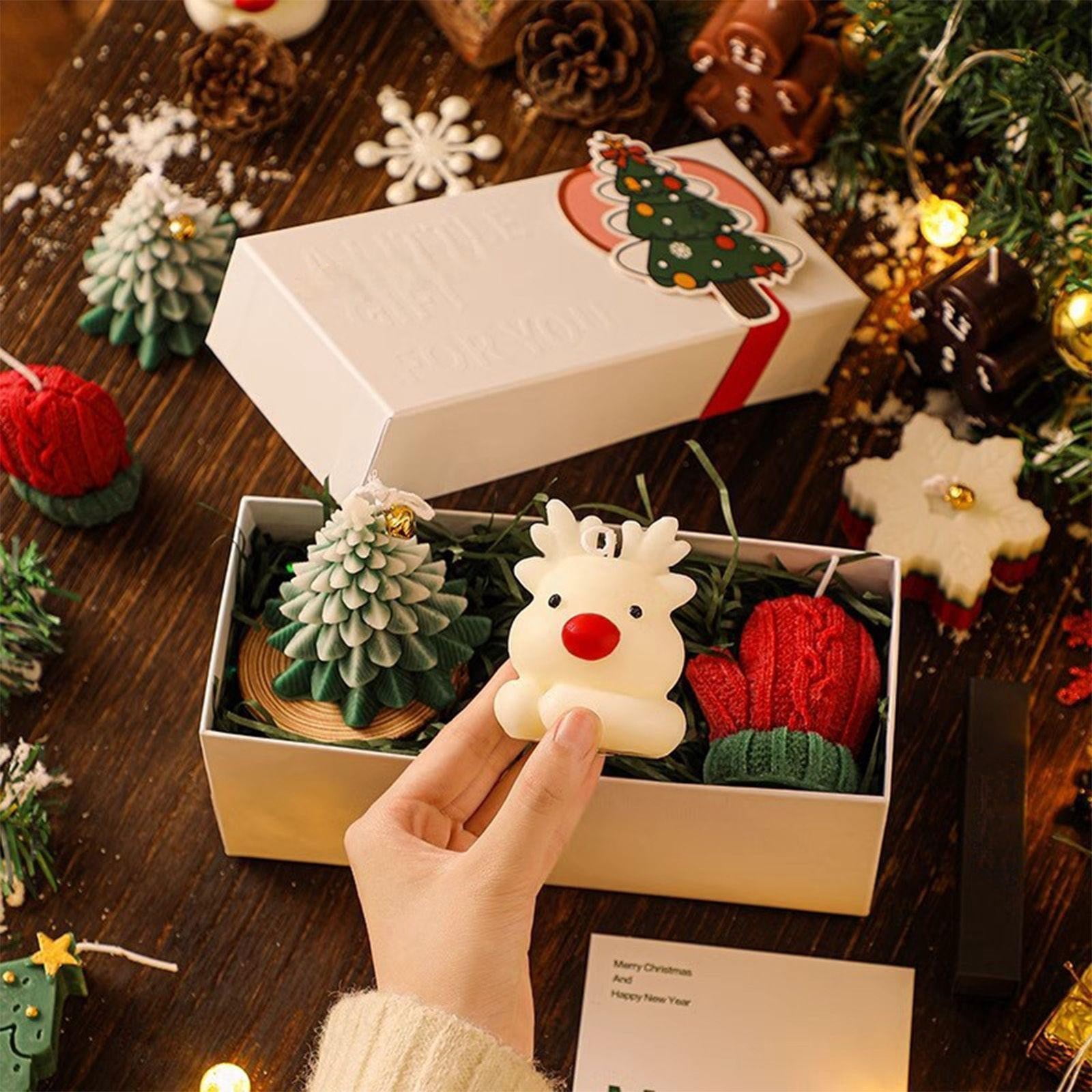 Cadorn Christmas Scented Candle Gift Set - Holiday Decor, Aromatherapy Candles Gift Box for Friends, Family, Festive Party Decorations