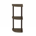 thumbnail image 5 of Furinno Turn-N-Tube 11.6"W x 11.6"D x 29.6"H 3-Shelf Decorative Shelves, Walnut and Brown, 5 of 6