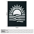thumbnail image 4 of Orinice Sunrise Over Water Warm Lightweight Blanket Soft Fleece Throw Blanket for Living Rooms Sofa Decor Cow Gifts All Seasons - Multiple Sizes Available 60x80in, 4 of 6