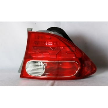 TYC 11-6165-01-9 Capa Certified Tail Light Assembly Fits select: 2006-2008 HONDA CIVIC